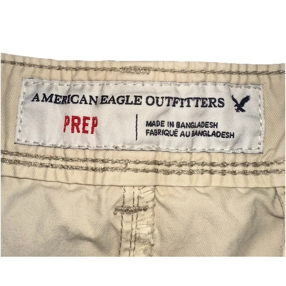 American Eagle Prep Khaki Flat Front Cotton Classic 9